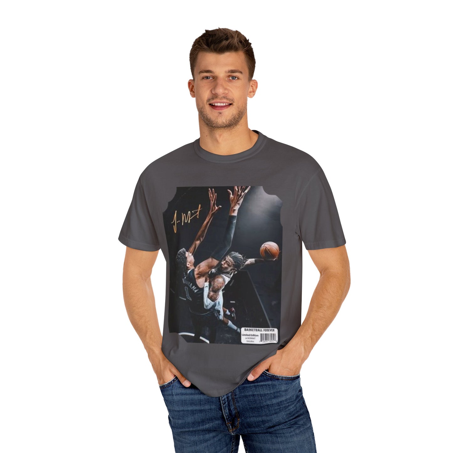 Basketball T-Shirt - Ja Morant Dunking on Weby