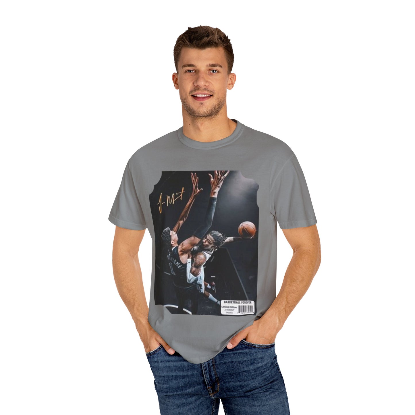 Basketball T-Shirt - Ja Morant Dunking on Weby