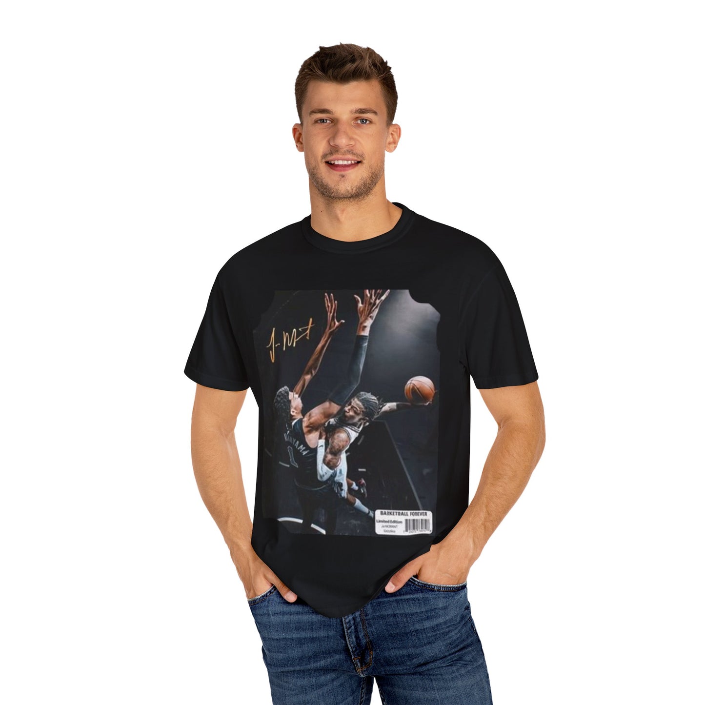 Basketball T-Shirt - Ja Morant Dunking on Weby