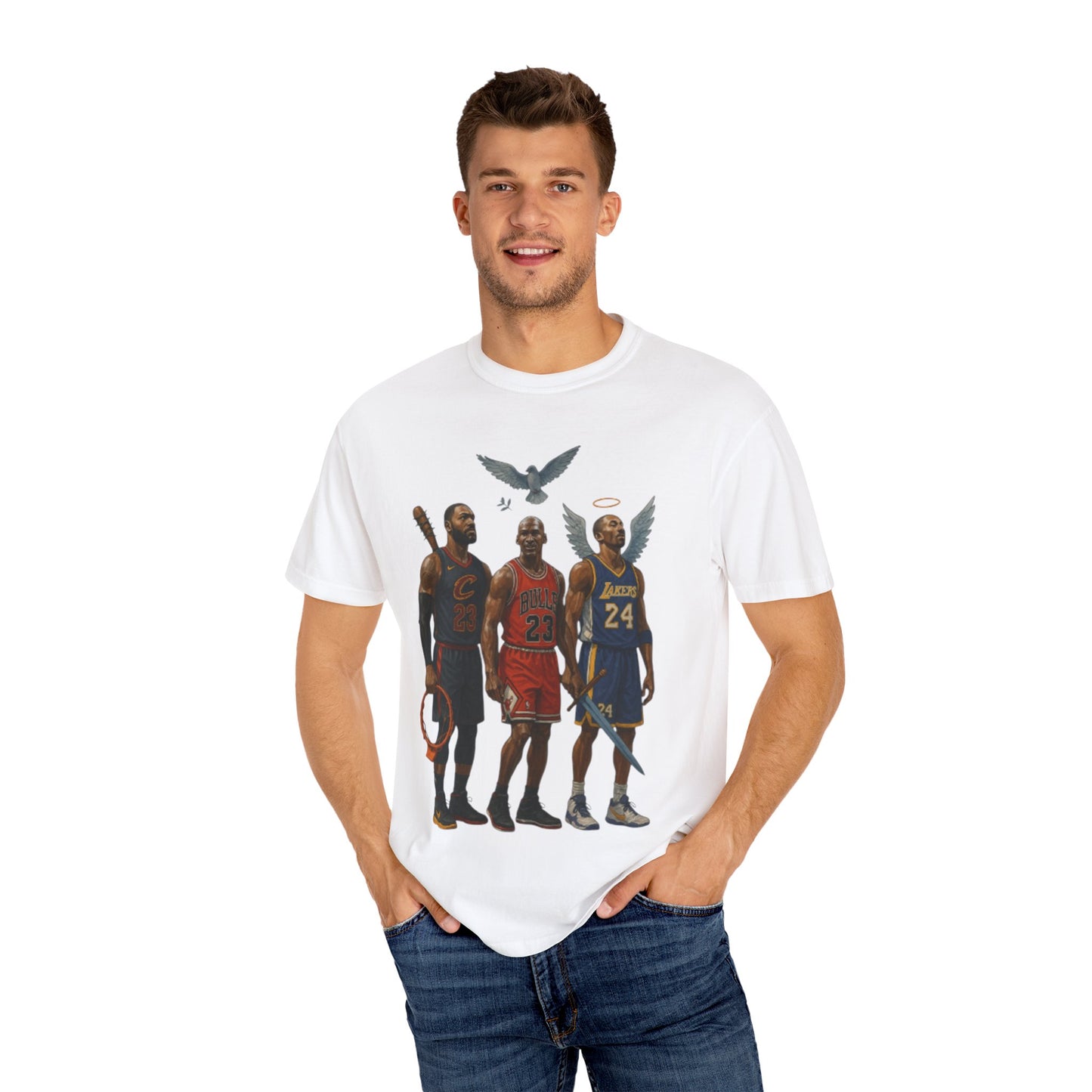 Basketball Legends T-shirt - Kobe LeBron Michael Jordan