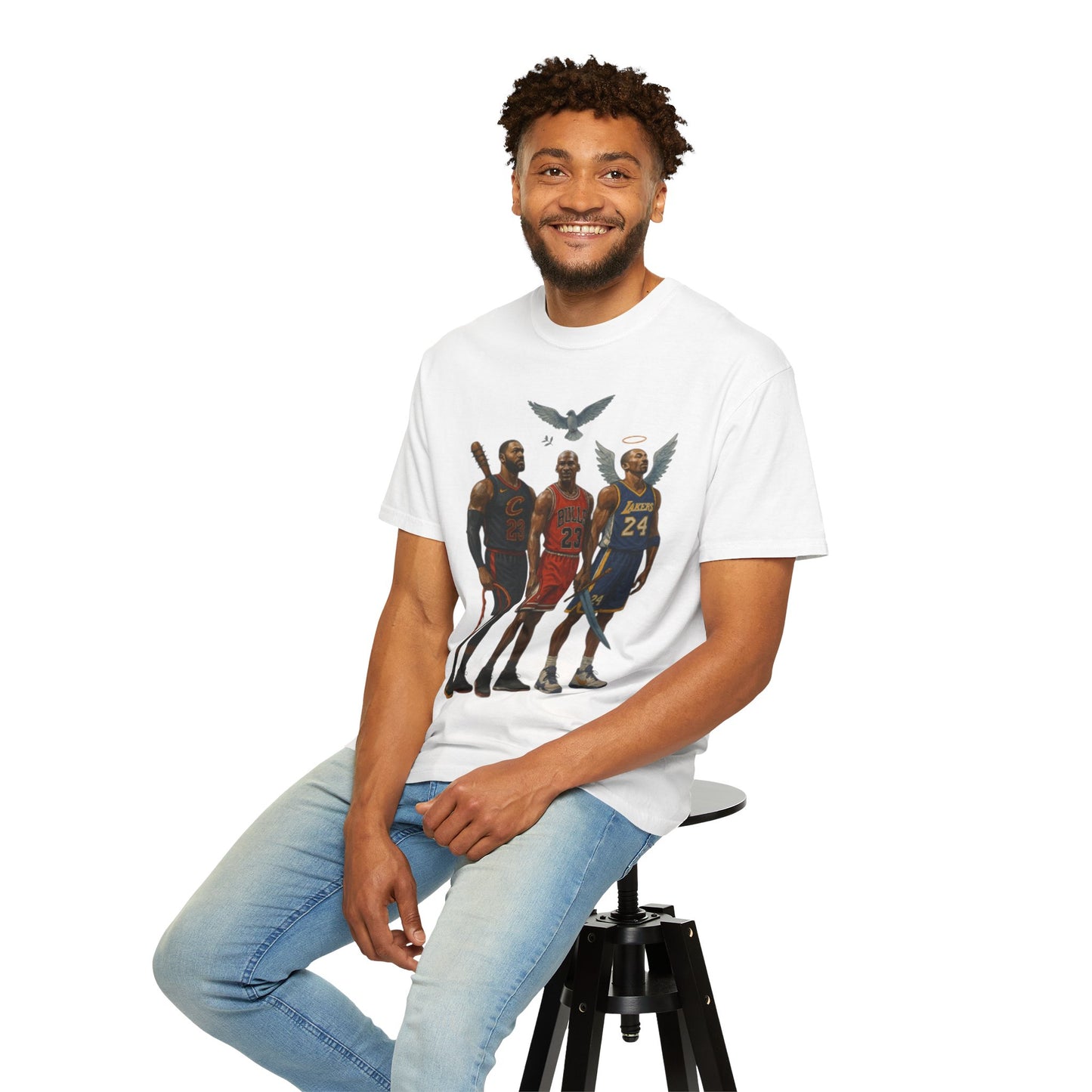 Basketball Legends T-shirt - Kobe LeBron Michael Jordan