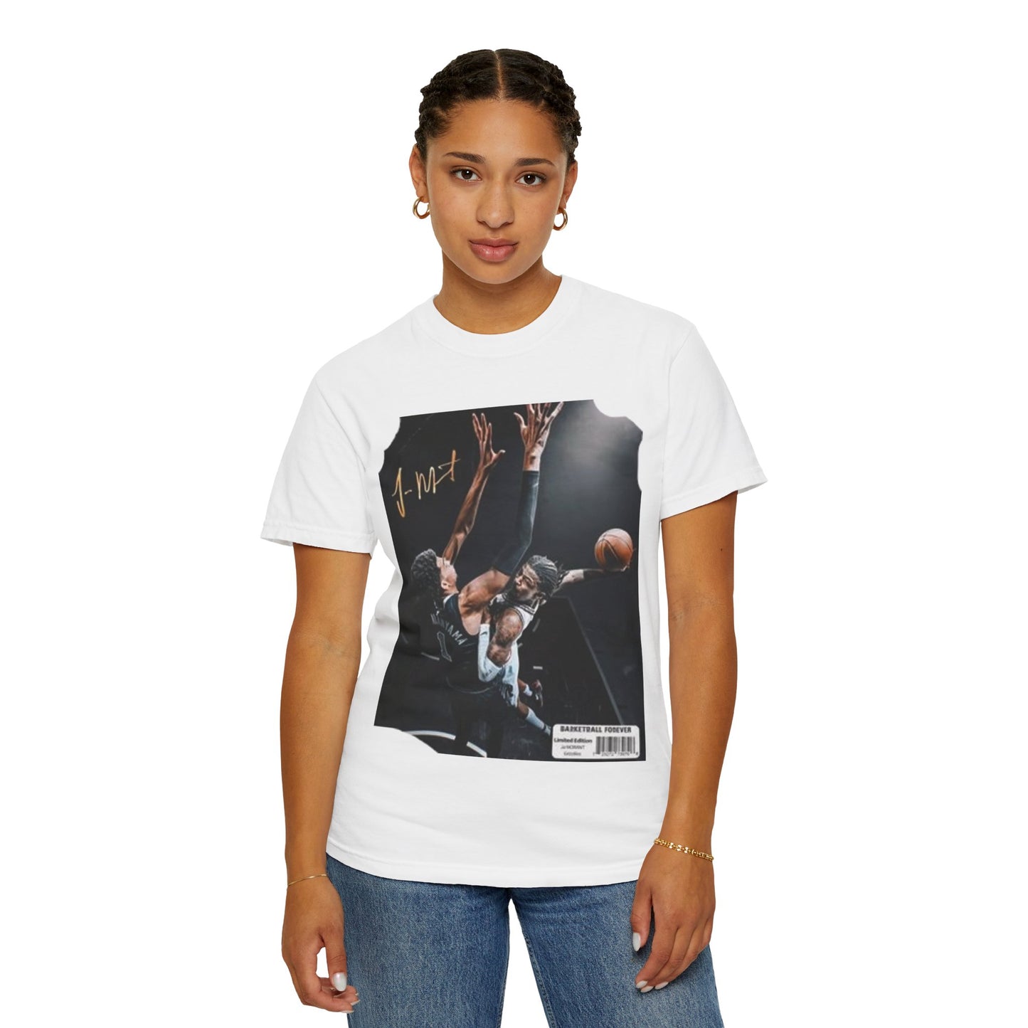 Basketball T-Shirt - Ja Morant Dunking on Weby
